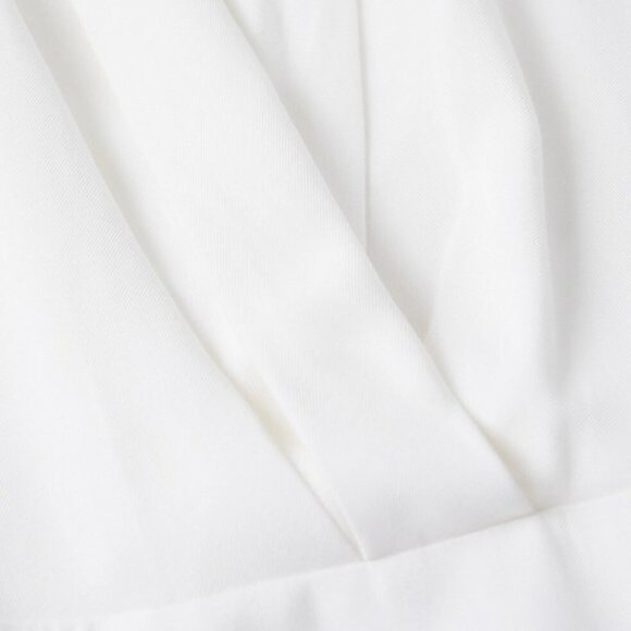 MANGO Palma Shawl Collar Mini Dress White - Picture 7 of 10